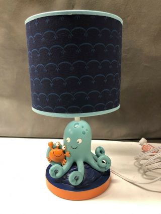 Lambs & Ivy Octopus Bubbles And Squirt Lamp Nursery Baby Children 2011 Retired