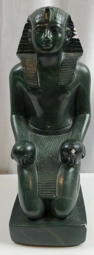 Alva Museum Replicas 1977 Kneeling Pharaoh Egyptian Statue - Polystone