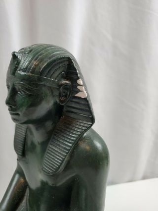 Alva Museum Replicas 1977 Kneeling Pharaoh Egyptian Statue - Polystone 3