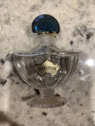 Vintage Shalimar Guerlain Paris 4” 1oz Perfume Dummy Bottle Made In France