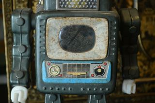 60s Alps Television Spaceman Vintage Tin Toy Robot Japan 3