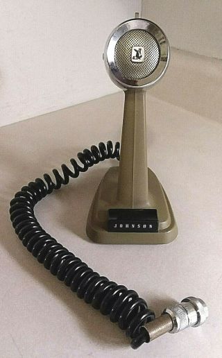 Vintage Johnson Viking Desk Mic 4 Pin Cb Ham Radio Microphone 250 - 888 - 2