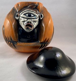 Munktiki tiki mug One Of A Kind Coconut Monkey Wearing Cyclops Mask - Rare 2