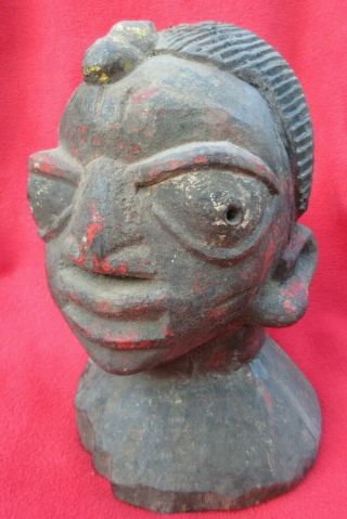 Santeria Vodou Ifa Yoruba Tribe Vintage Ritual Carved Ancestral Egungun Head