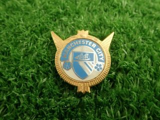 Vintage Manchester City Mcfc Football Club Pin Badge
