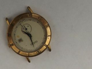 A Vintage Gold Plated Cased Gucci 3800jr Watch