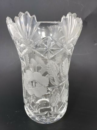 Hurricane Lamp Cut Glass Or Crystal Chimney Shade Candle Holder,