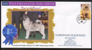 W/m 2008 Dog Show Best Of Breed Cov,  Norwegian Elkhound