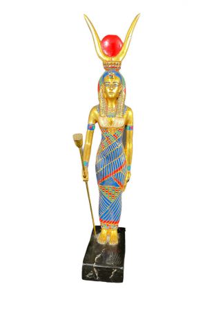 Agi Artisans Guild International Goddess Isis Egyptian Statue 12” Tall