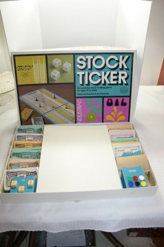 Vintage " Stock Ticker " Board Game - - " A Copp Clark Game "