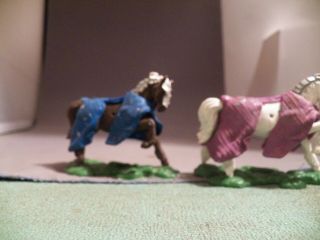 Britains Swoppet Knight Horses Set of Two 3