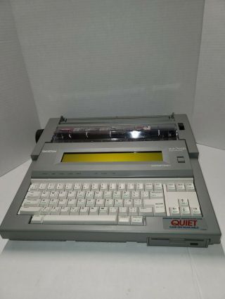 Vintage Brother Wp - 760d Word Processor W/cover/floppy Disks -