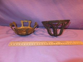 2 - Old Cast B&h Ives Metal Hanging Wall Mount Font Holders