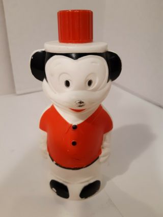 Vintage 1960s Soaky Bottle Mickey Mouse Walt Disney Colgate - Palmolive 1