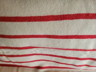 Vintage 100 Wool Blanket Striped 84 