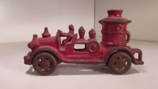 Antique Cast Iron Toy Kenton Hubley Arcade Fire Engine Pumper Truck