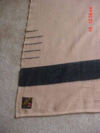HUGE OLD TRAPPER POINT WOOL INDIAN TRADE 5 POINT BLANKET 89 BY 82 3