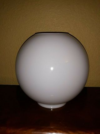 Large White Glass Globe Lamp Shade - Gwtw