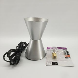 Lava Lamp Base Only Silver With One Bulb