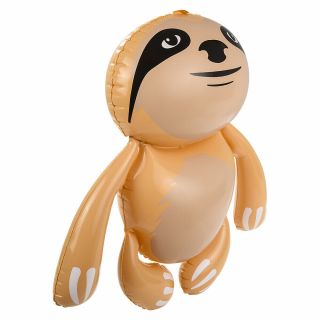 24 " Tan Sloth Monkey Animal Inflatable - Inflate Blow Up Toy Party Decoration