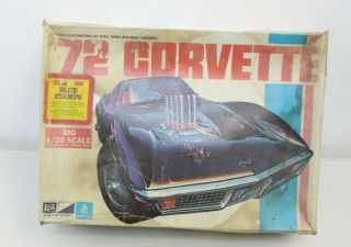 Vintage Mpc 1/20 Scale 1972 Chevrolet Corvette Model Car Kit Bags - 4
