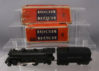 Lionel 1655 Vintage O Lionel Lines 2 - 4 - 2 Steam Locomotive With 6654w Tender/box