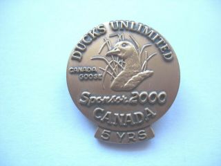 2000 Ducks Unlimited Canada - Lapel Pin - Bronze Sponsor - 5 Year Pin