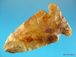 Fine Authentic Ky Carter Cave Flint Side Notched Dovetail Point Arrowheads