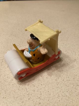 Marx Playset Fred Flintstone In His Car 1991 Play Set Marx Toys Rolls 3 Inches