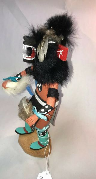 Hopi Kachina Doll - Bear Kachina Signed by Artist 11” Tall - Very detailed 2