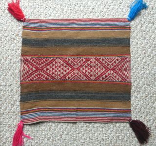 Peruvian Aguayo Table Cloth Unkuña - Andean Mountain Textile 2