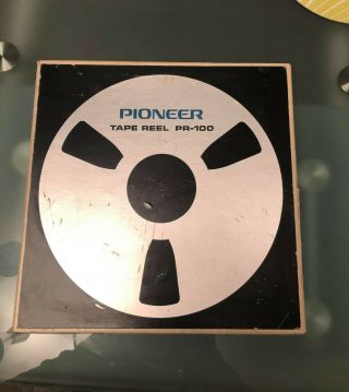 Vintage Pioneer Pr - 100 10.  5 " X 1/4 " Metal Reel To Reel Take Up Reel