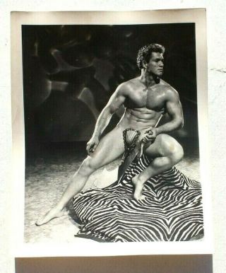 Vtg Beefcake / Bodybuilding Gay Interest Orig Art Physique Bud Counts Photo