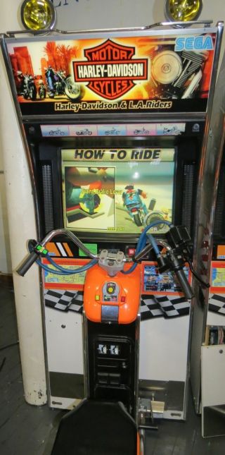 Harley Davidson & L.  A.  Riders Sit Down Arcade Game Available