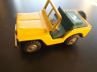 Vintage Friction Jeep Tiny Giant Series By Sss Japan Tin 1950s Rare