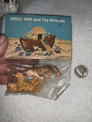 Vintage In Package Arco " Tiger " Noahs Ark Animals