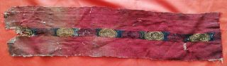Precolumbian TEXTILE FRAGMENT HUARI/ WARI Culture c 1200 AD.  colors 2