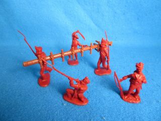 Classic Toy Soldiers Alamo Mexican Ladder Asault Set (red) 1/32