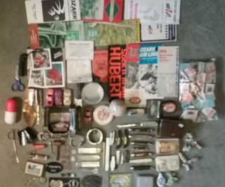 Vintage Collectible (not) Junk Drawer Incl Coins,  Knives,  Watches,  Jewelry,  Etc
