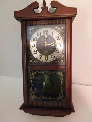Vintage Centurion 35 Day Wind - Up Chiming Wall Clock - Great Shape