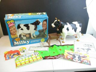 Vintage 1978 Milky The Marvelous Milking Cow Toy