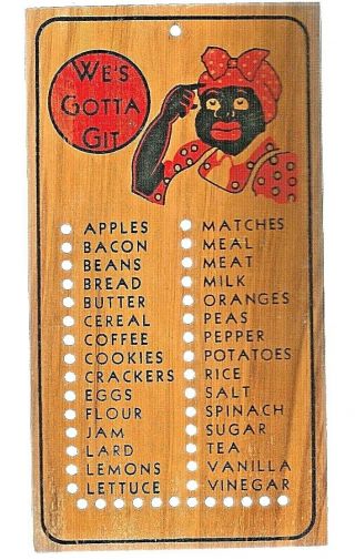 Vintage Wooden Grocery Peg Board Black Americana Kitchen We 