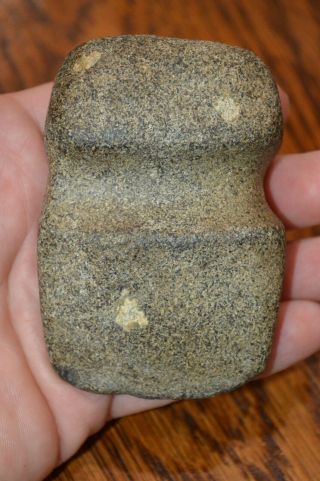 Archaic 3/4 Grooved Porphyry Axe Macoupin Co,  Il 3.  5 X 2.  3/8 Well Made