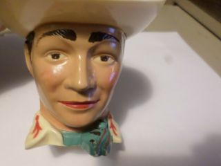 Vintage Roy Rogers Plastic Drink Cup Mug Ff Mold & Die Work Usa Cowboy King 1950