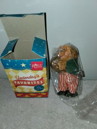 Yesterday’s Favorites Windup Monkey Toy Playing Cymbals,  Partially,  W/box