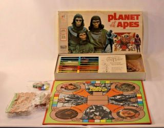 Vtg Planet Of The Apes Board Game Milton Bradley 4426 Complete Mb 1974 Apjac Htf