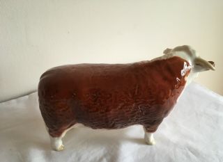 Vintage Beswick Pottery Hereford Bull “Champion of Champions” Model No 1363A 2