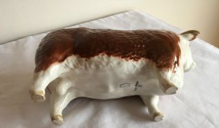 Vintage Beswick Pottery Hereford Bull “Champion of Champions” Model No 1363A 3