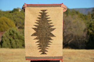 Vintage Navajo Indian Rug - Coal Mine Mesa - Handspun Wools - 24 