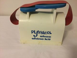 Vintage Playskool Shoe Shine Kit 1970’s.  Collectible